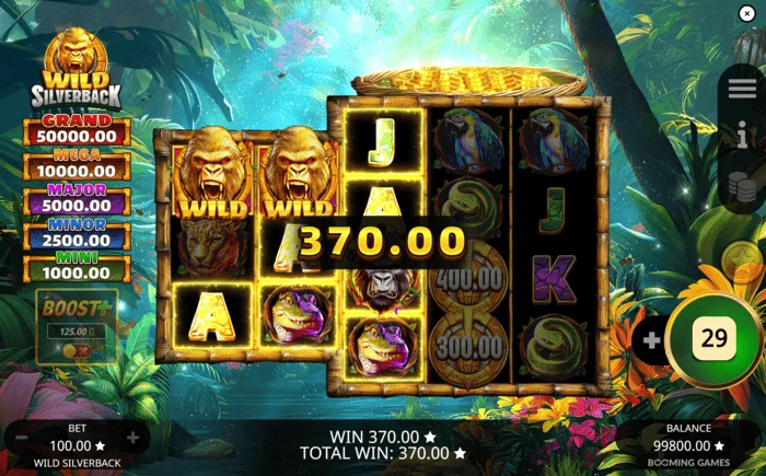 Wild Silverback – baziniai laimėjimai su Wild Wild Coin Connect